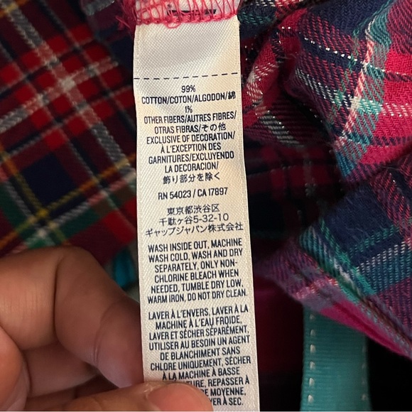 2 PAIRS Plaid Shorts with Elastic Waistband - Picture 7 of 8